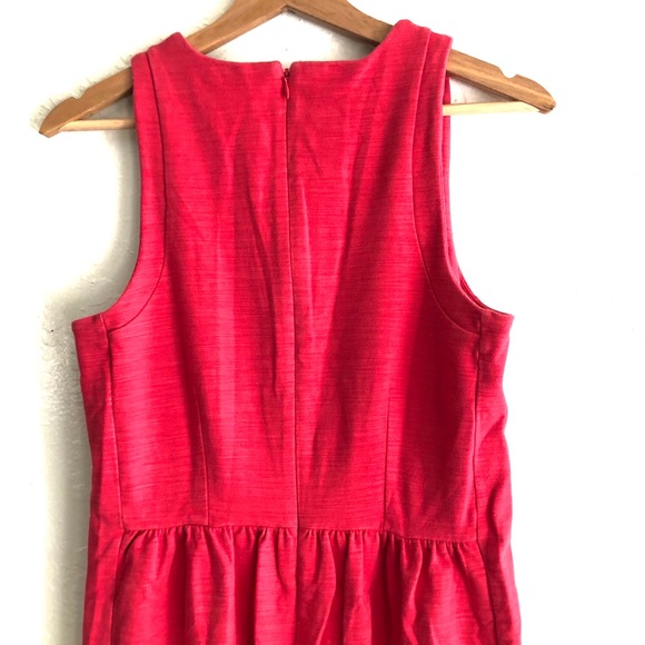 Madewell Keynote Ponte Red Fit and Flare sleeveless Dress in size Small - Picture 7 of 8